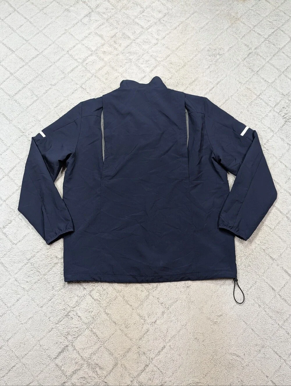 Adidas Jacket Mens XL Blue Navy Nashville Predators Hockey Rink Windbreaker